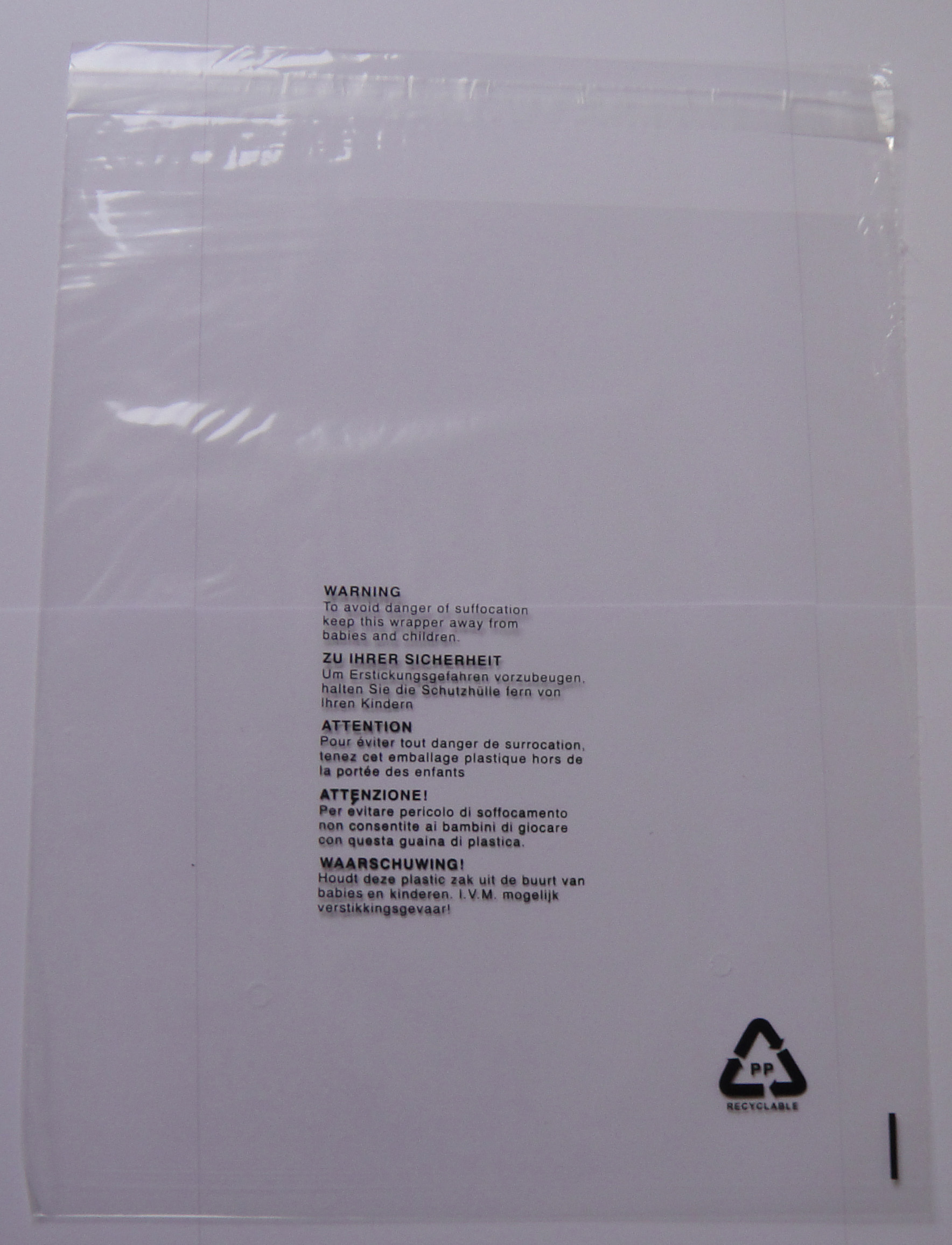 GPI 1.5 mil Polybags With Permanent Adhesive Strip & Suffocation Warning For Packaging T Shirts & Clothing Perfect for Shipping Supplies With FBA CLEAR SELF SEAL POLY BAGS PACK of 200 9 x 12 